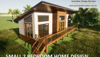 2 bedroom 2 bathroom House Plan